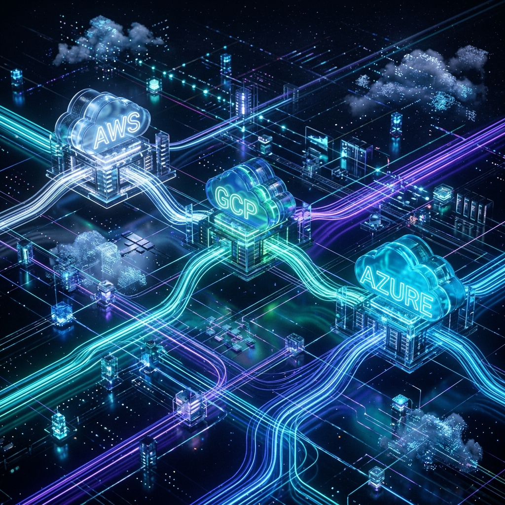 Futuristisches Cloud-neutrales dezentrales Netzwerk-Design von AI with Maris